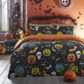 Bedlam Scary Pumpkins Halloween Glow in the Dark Duvet Cover Set