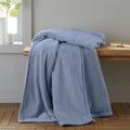 Catherine Lansfield Raschel Velvet Touch 130x170cm Blanket Throw Navy Blue