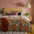Furn La Vida Dia de Los Muertos Easy Care Reversible Duvet Cover Set