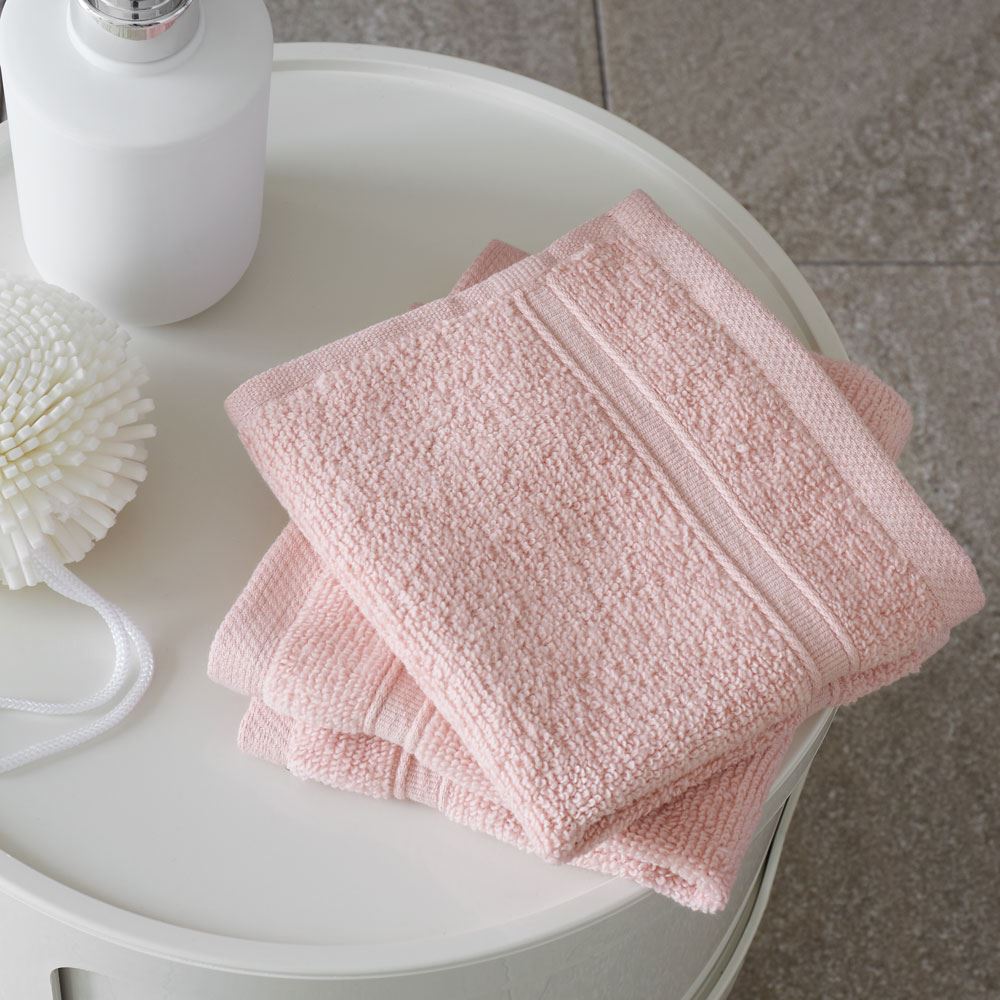 Catherine Lansfield Zero Twist 100% Micro Yarn Cotton Face Cloth, 2 Pack