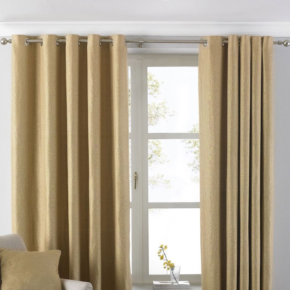 Paoletti Atlantic Woven Twill Eyelet Curtains
