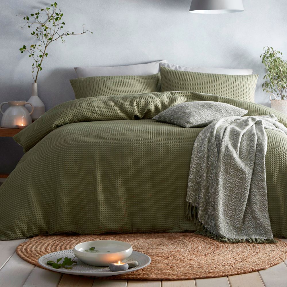 Appletree Loft Westport Waffle Weave Textured Duvet Cover Set