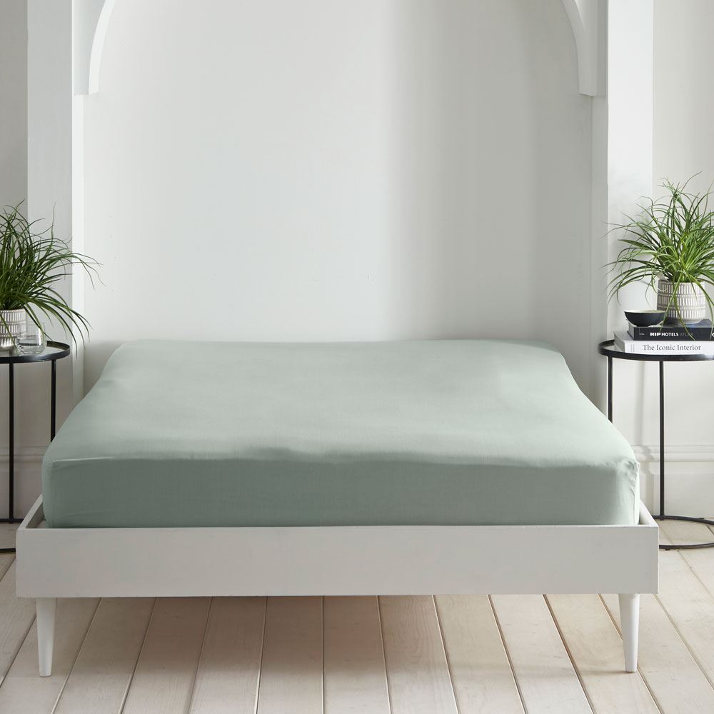 Appletree Cassia 180 Thread Count 100% Cotton Percale Fitted Sheet