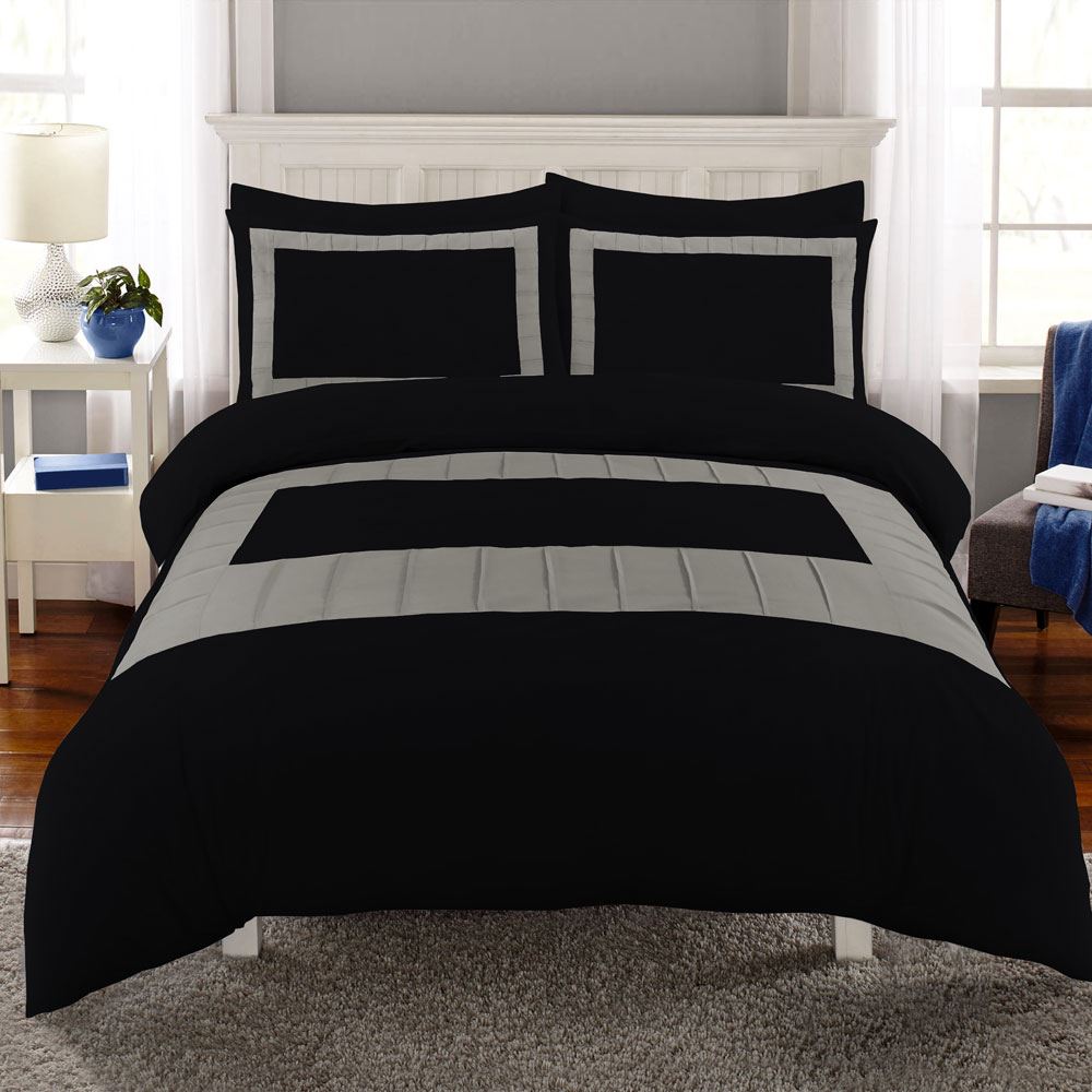 Night Zone Wasi Pintuck Panel Duvet Cover Set