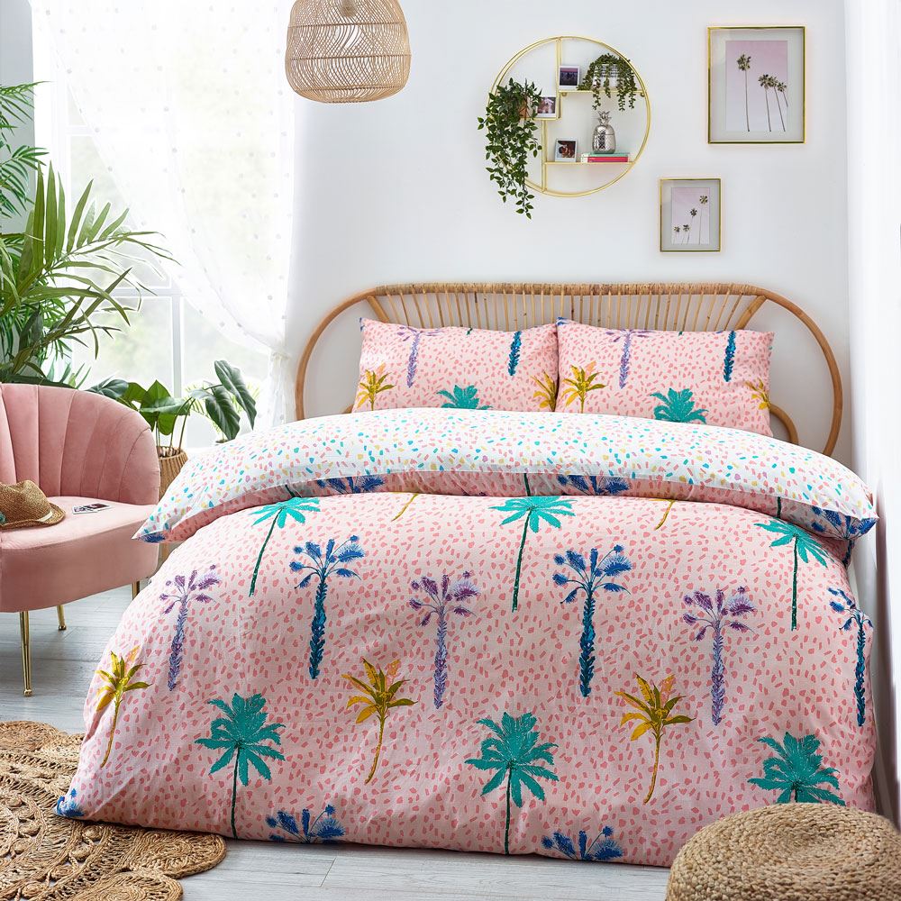 Furn Style Lab Palmtropolis Oasis Print Reverisble Duvet Cover Set