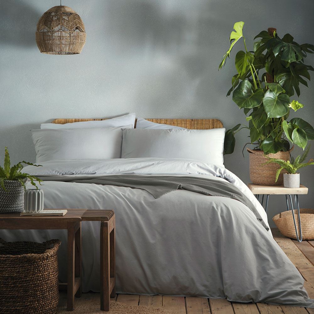 Appletree Cassia 180 Thread Count 100% Cotton Percale Duvet Cover Set