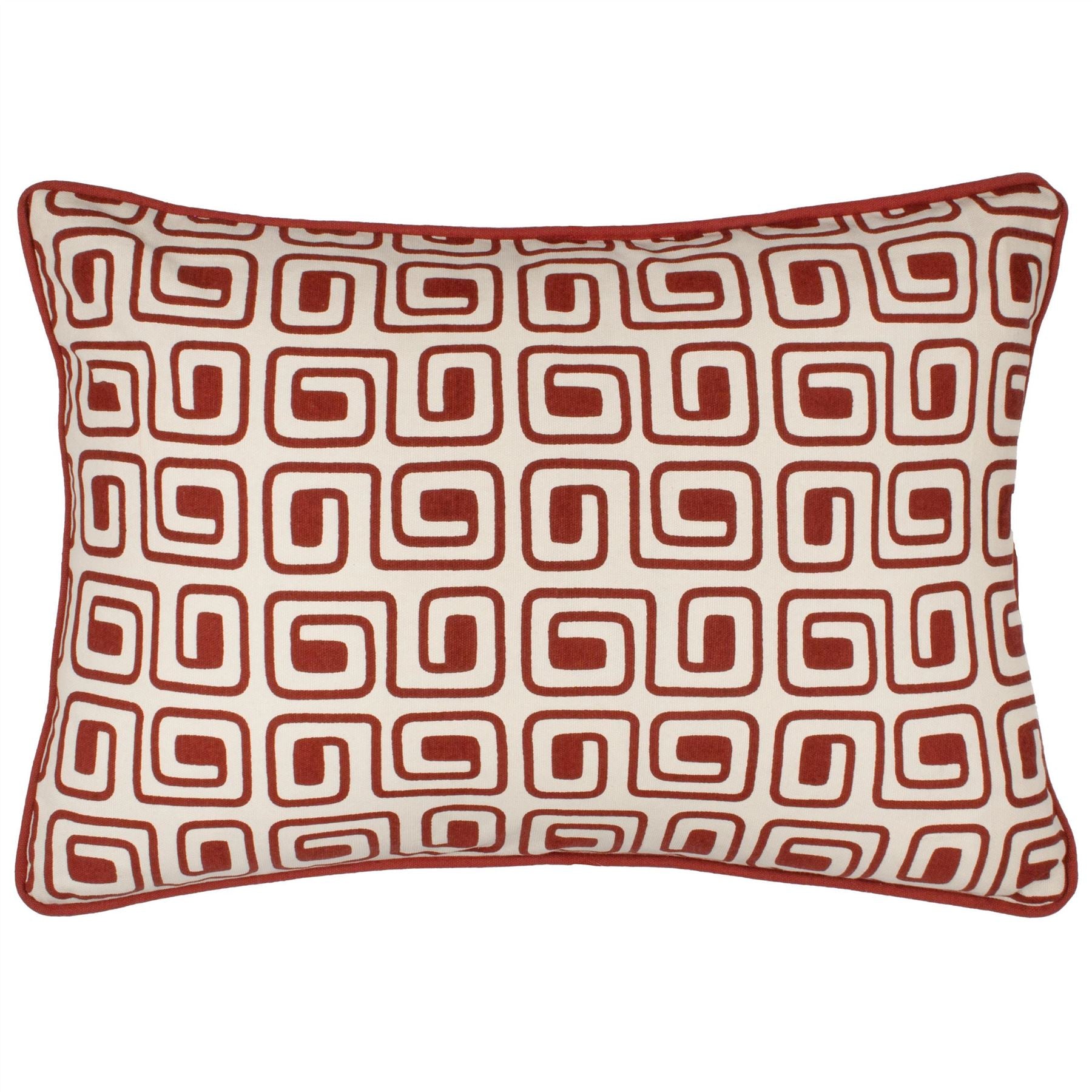Hoem Safara Abstract 100% Cotton Piped Edge Cushion Cover