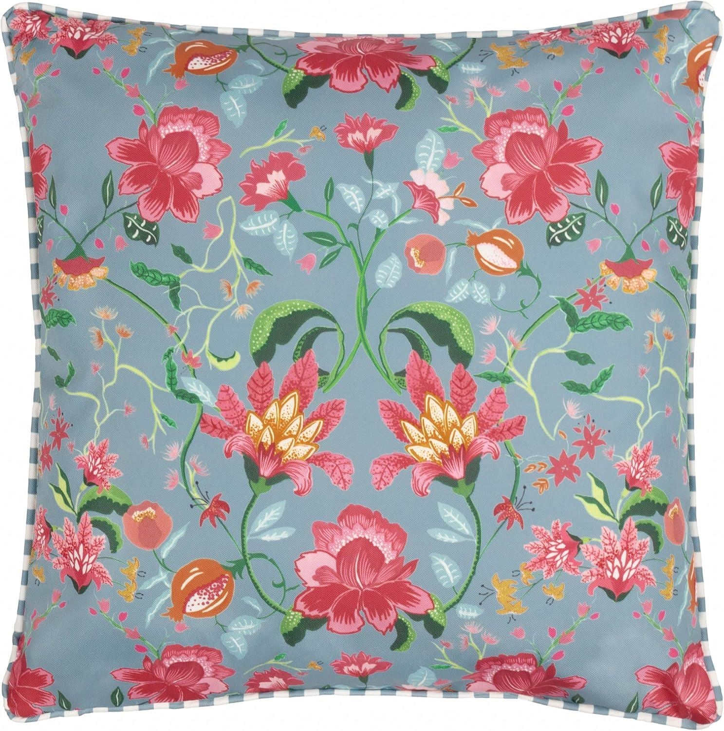 Wylder Nature Claudia Floral Water Resistant Piped Edge Outdoor Cushion Cover