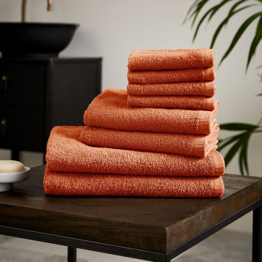 Catherine Lansfield Quick Dry 100% Cotton 8 Piece Towel Bale