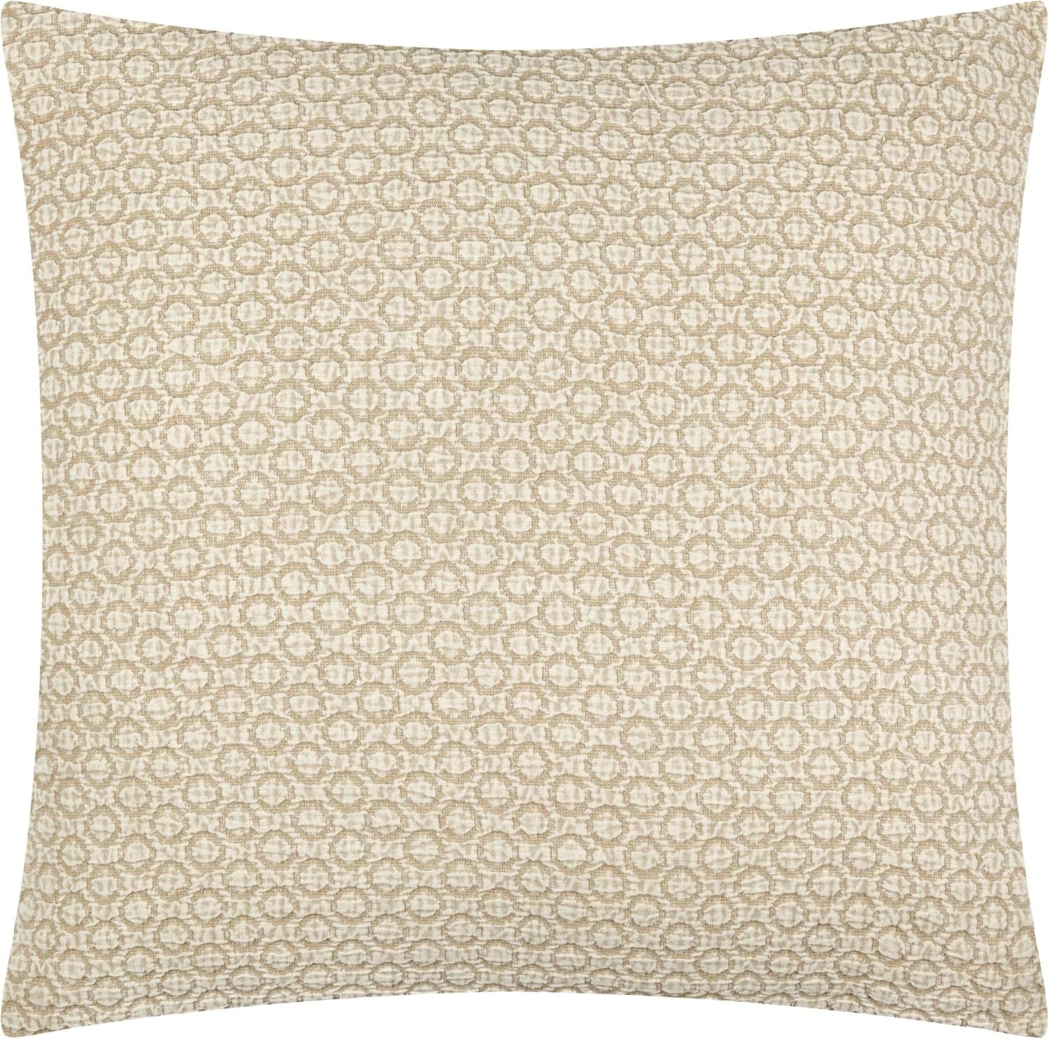 Yard Tryfan Textured Embossed Geometric 100% Cotton Cushion Cover