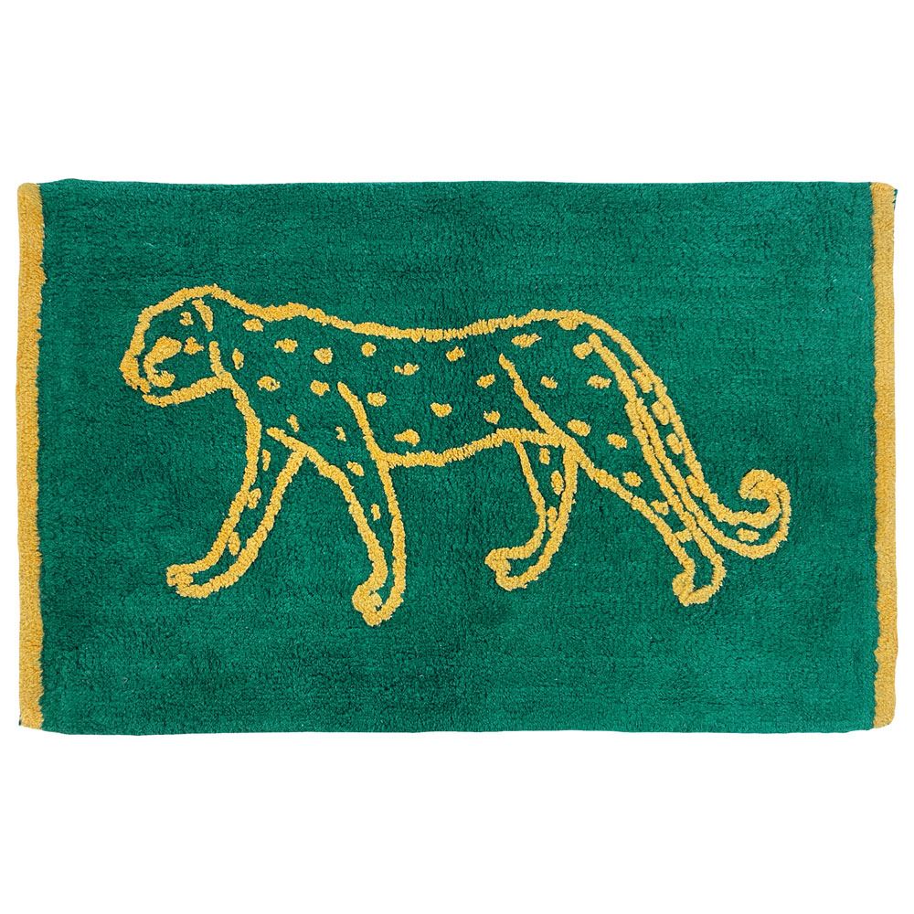 Furn Leopard Jacquard 100% Cotton Bath Mat