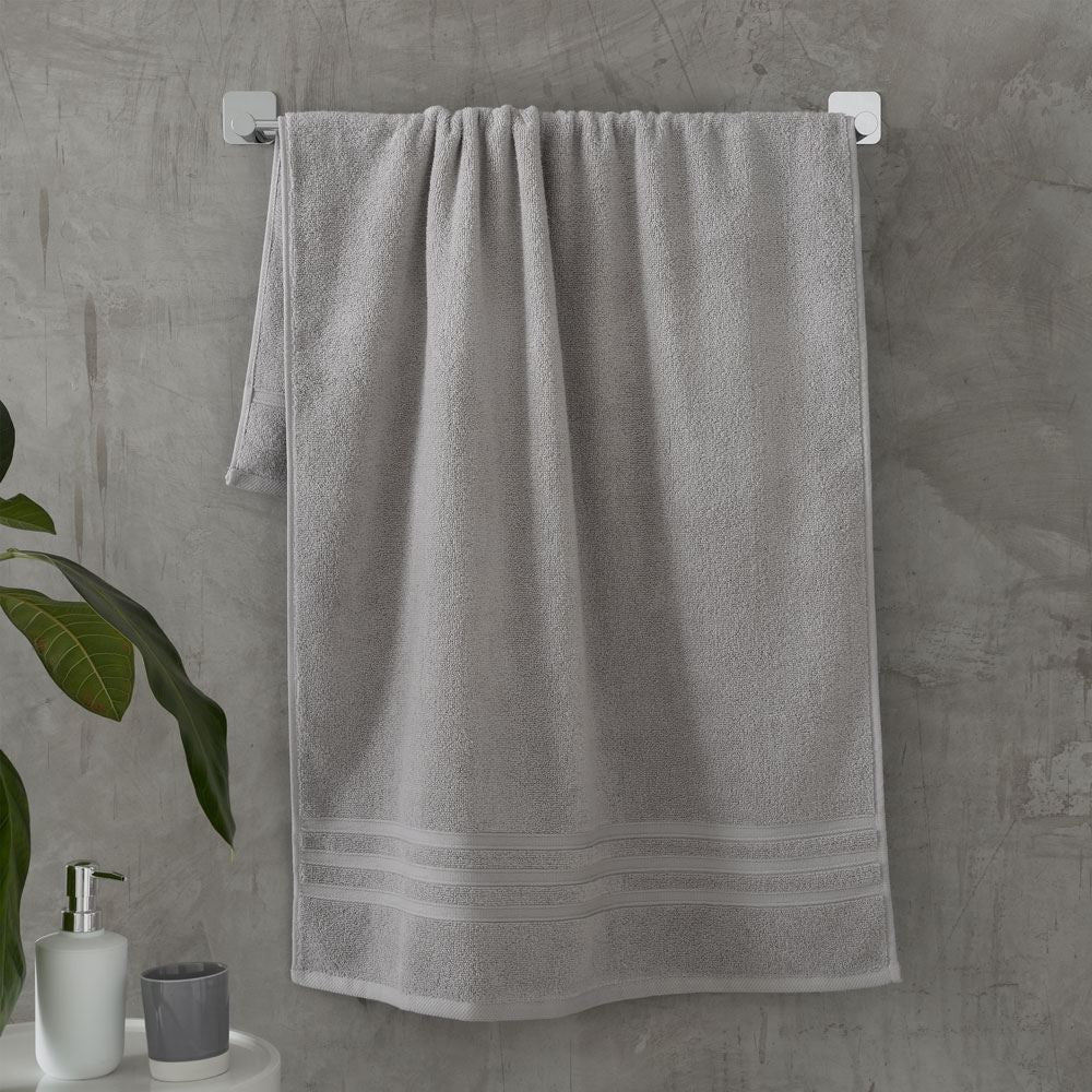 Catherine Lansfield Zero Twist 100% Micro Yarn Cotton Bath Sheet, 2 Pack