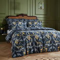 Paoletti Nouvilla 100% Cotton Sateen 200 Thread Count Reversible Duvet Cover Set