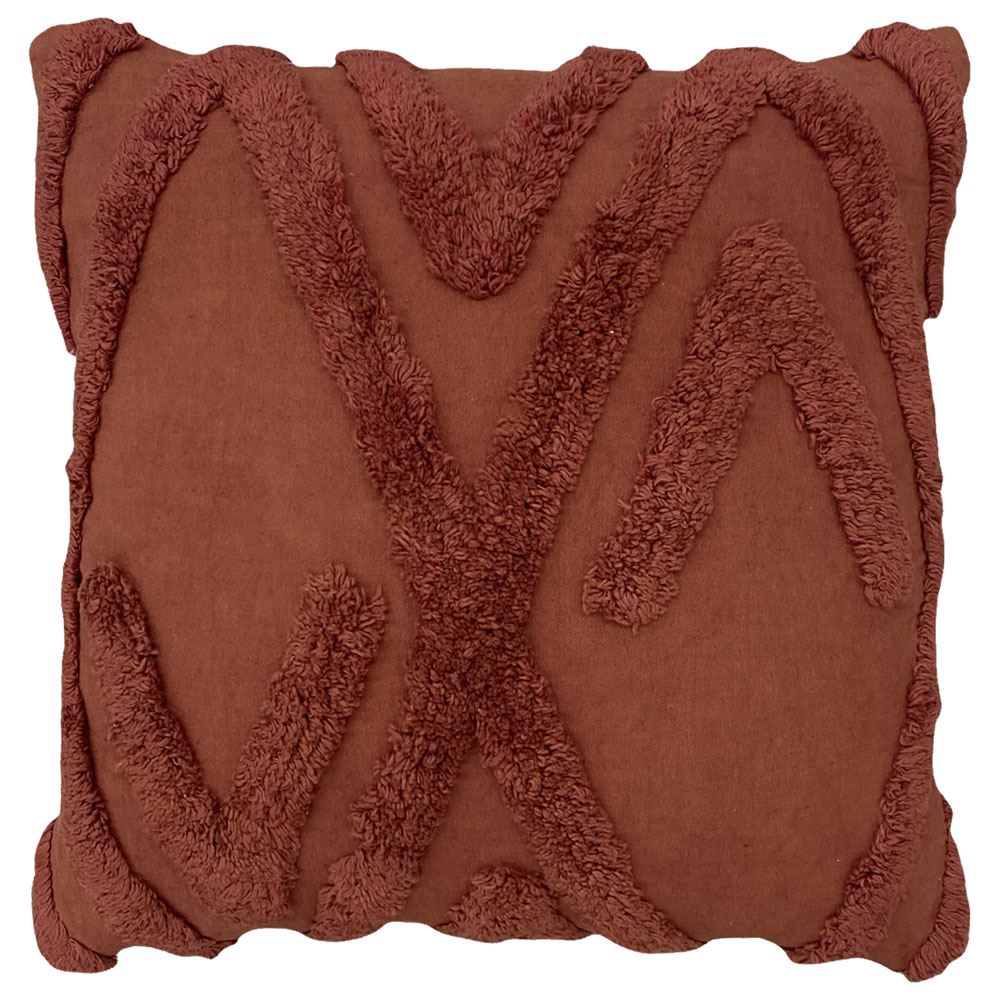 Furn Kamjo Geometric Tufted 100% Cotton Cushion Cover