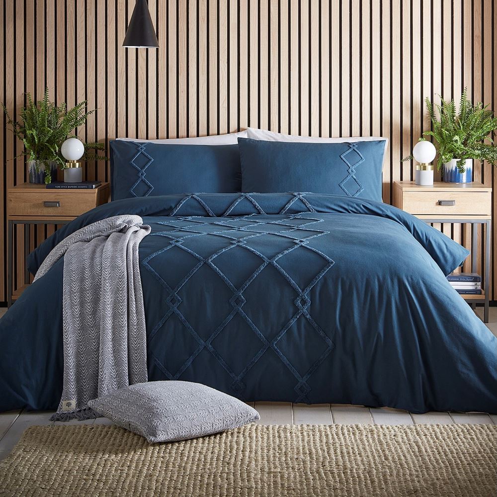 Appletree Loft Kojo Tufted Geometric 100% Cotton Duvet Cover Set