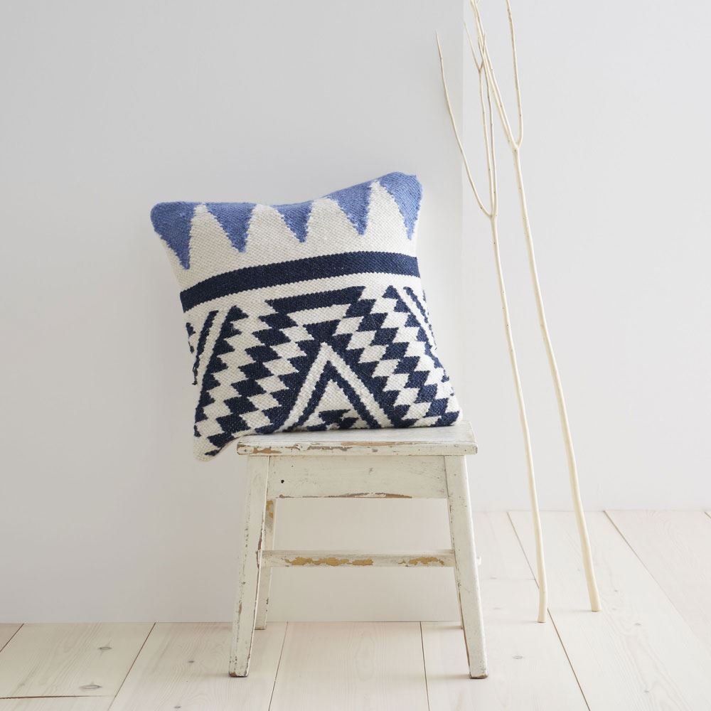 Pineapple Elephant Nuna Geo Woven Wool Rich Filled Cushion