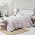 Drift Home Emerson Check Print Sustainable Eco-Friendly Reversible Duvet Cover Set