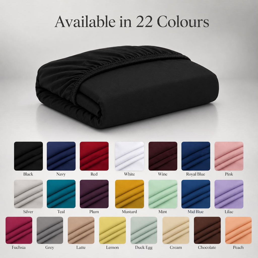 Night Zone Easy-care extra deep fitted sheets