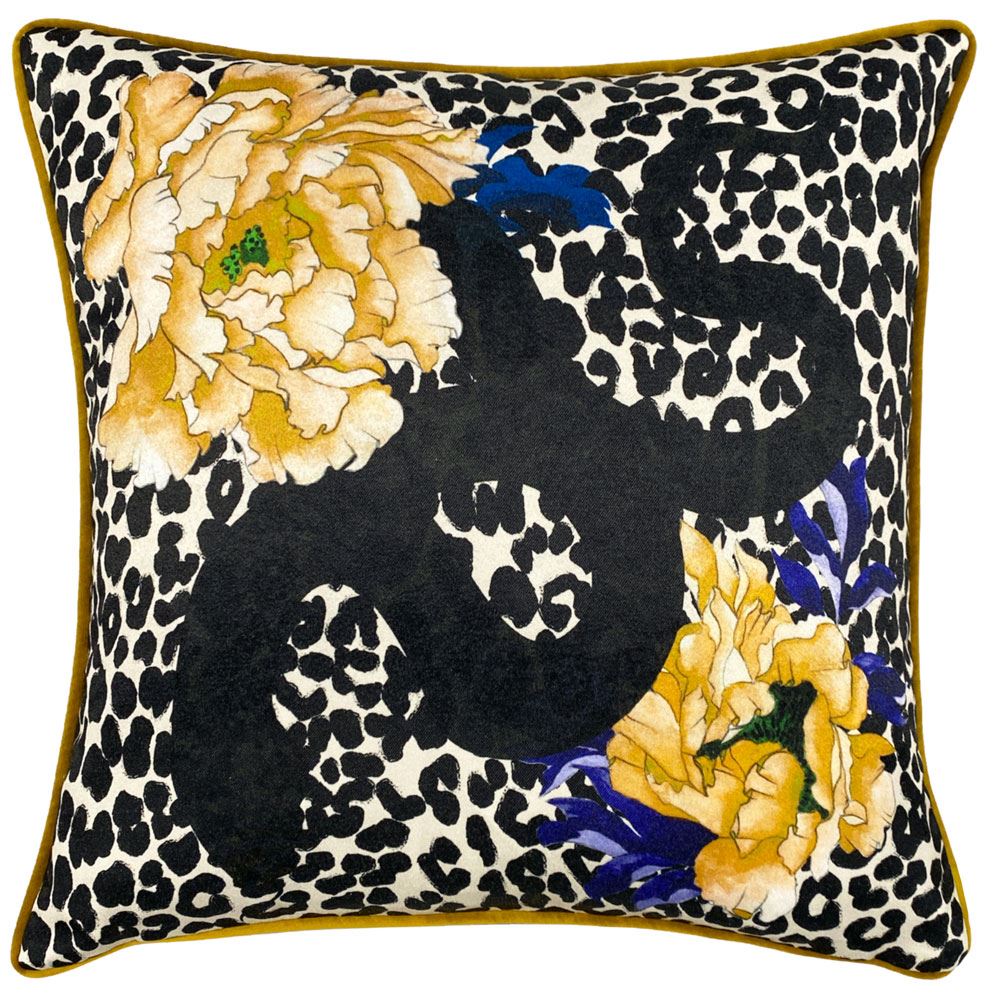 Furn Serpentine Wildlife Piped Edge Cushion Cover
