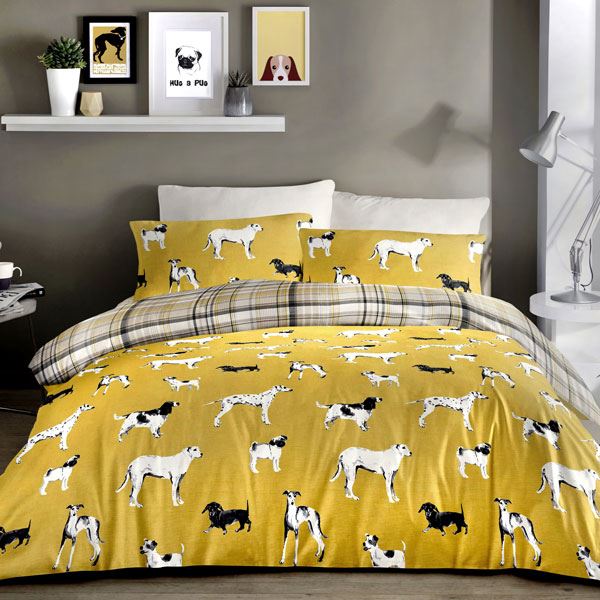 Fusion Dogs Reversible Duvet Cover Set
