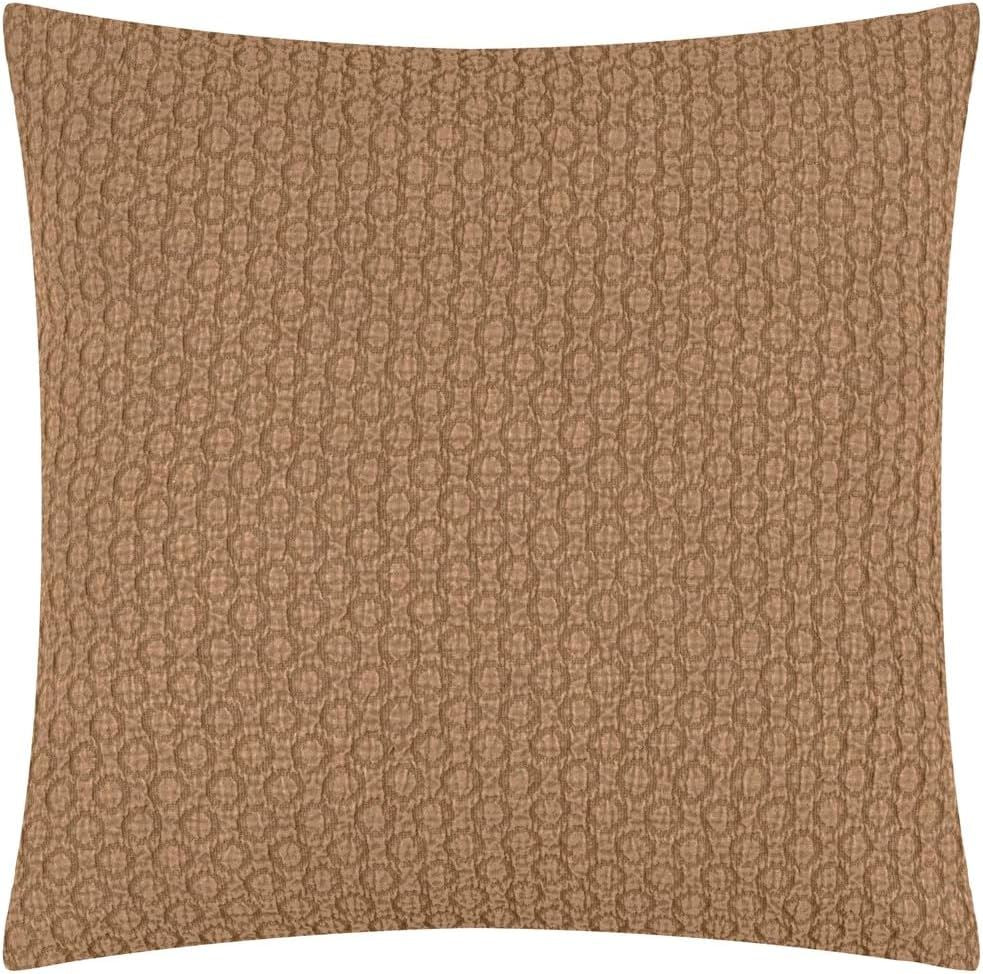 Yard Tryfan Textured Embossed Geometric 100% Cotton Cushion Cover