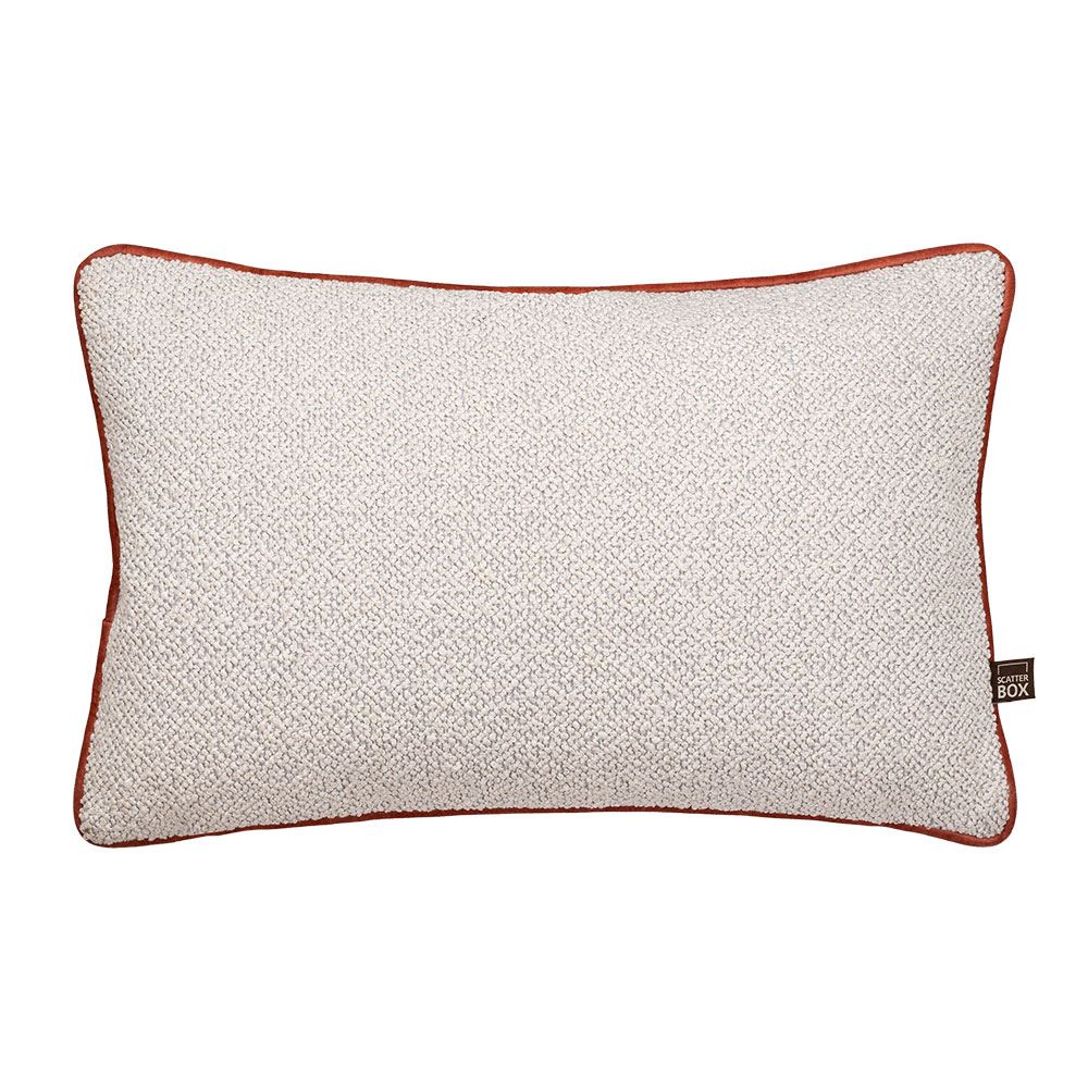 Scatter Box Leighton Textured Woven Feather Filled Piped Edge Cushion