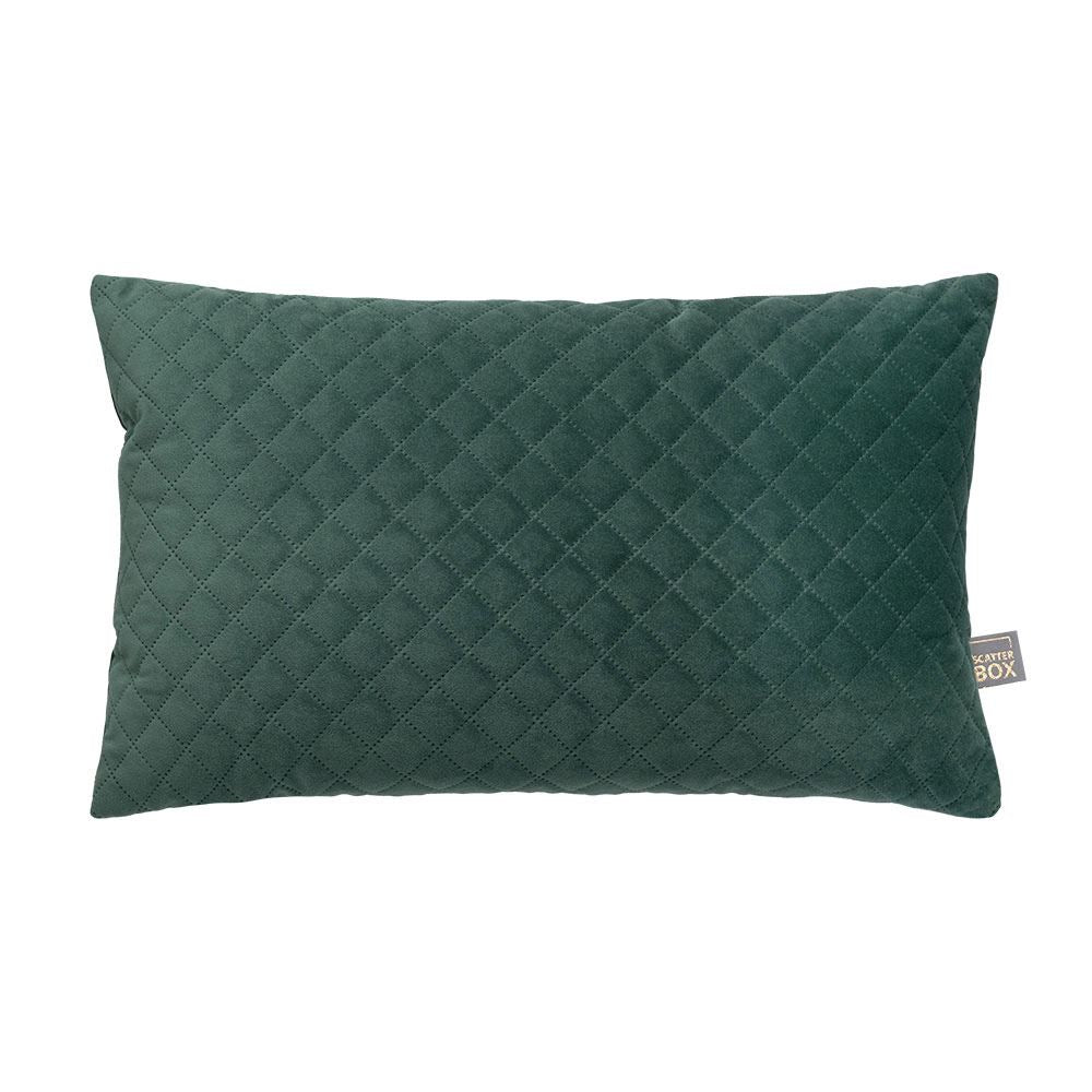 Scatter Box Erin Diamond Geometric Quilted Feather Filled Cushion