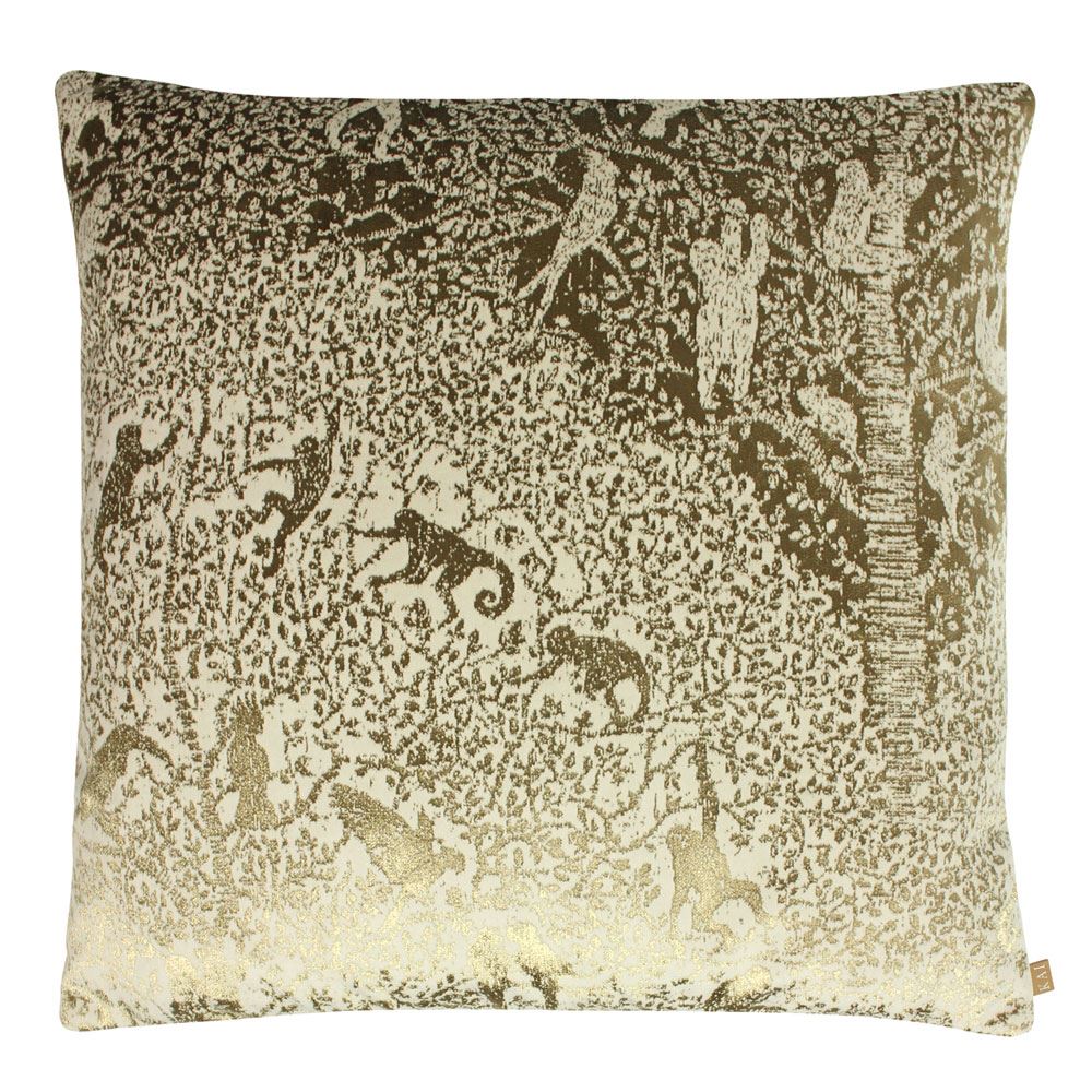 Kai Tilia Jungle Print Velvet Cushion Cover