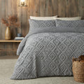 Fusion Snug Romo Tufted Teddy Fleece Sherpa Duvet Cover Set