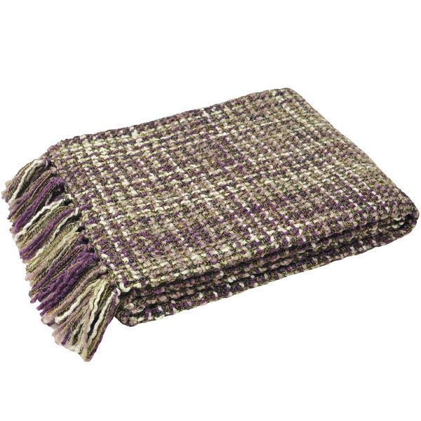 Paoletti Baoli Woven Weave Fringed Throw, 140 x 180 Cm