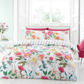 Catherine Lansfield Fresh Floral Watercolour Print Easy Care Reversible Duvet Cover Set