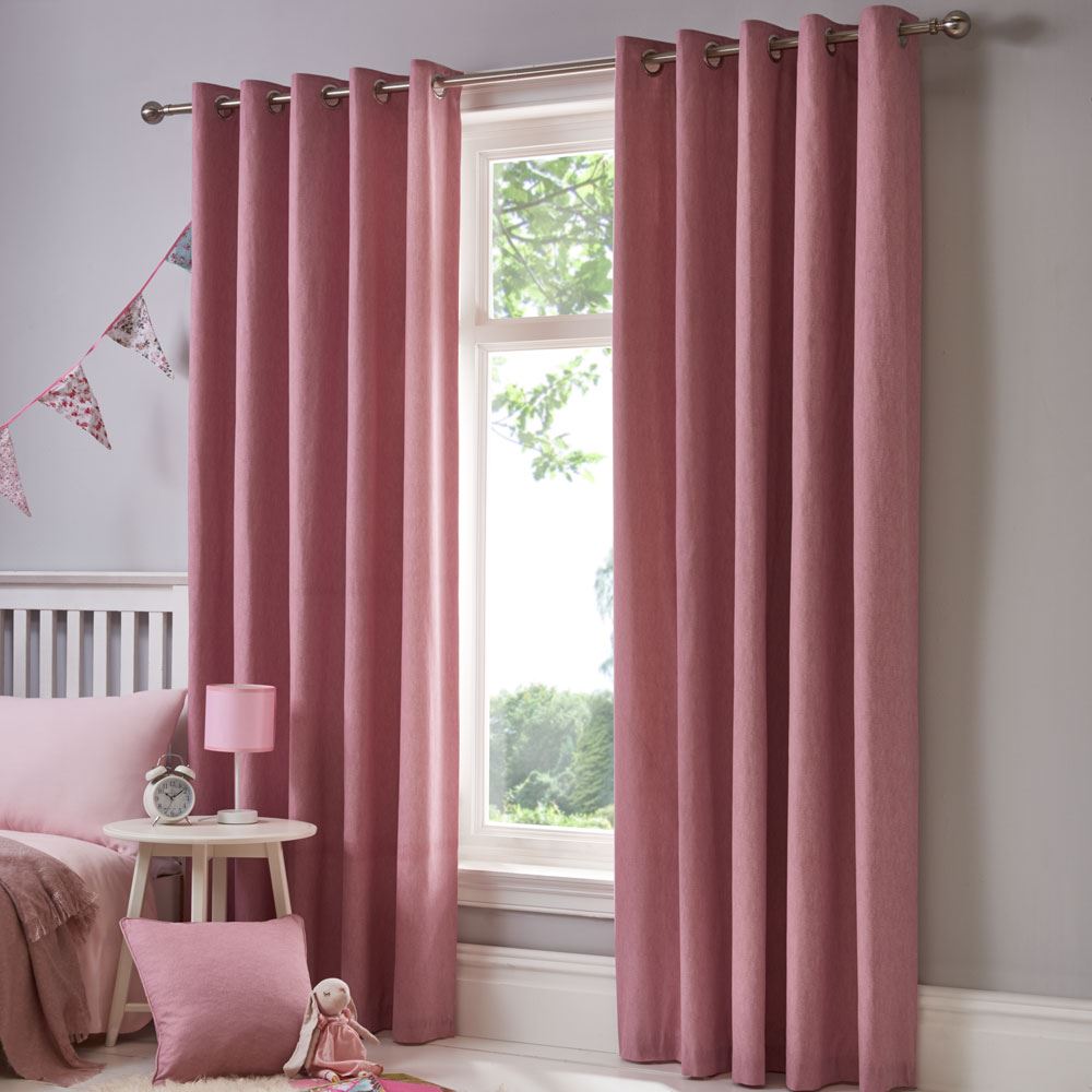 Fusion Sorbonne 100% Cotton Eyelet Lined Curtains