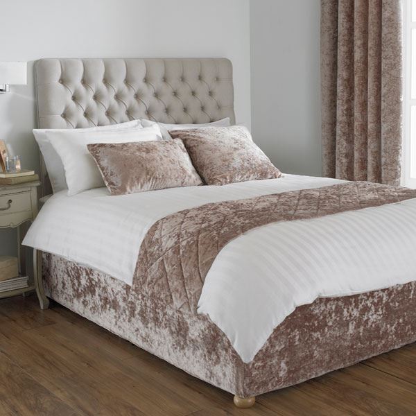 Paoletti Verona Crushed Velvet Divan Bed Base Wrap