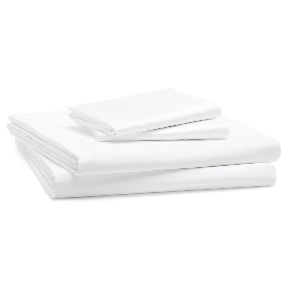 Linens Limited Polycotton Non Iron Percale 180 Thread Count Flat Sheet