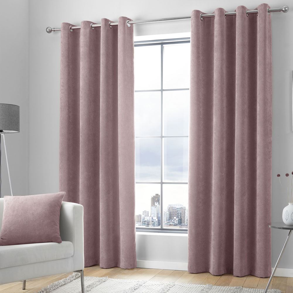 Appletree Signature Kilbride Cord Chenille Textured Eyelet Lined Curtains