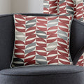 Fusion Copeland Geometric 100% Cotton Piped Cushion Cover, 43 x 43 Cm