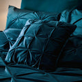 Soiree Mira Pinch Pleated Velvet Cushion Cover