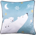 Fusion Christmas Starry Night Cosy Soft Piped Edge Cushion Cover