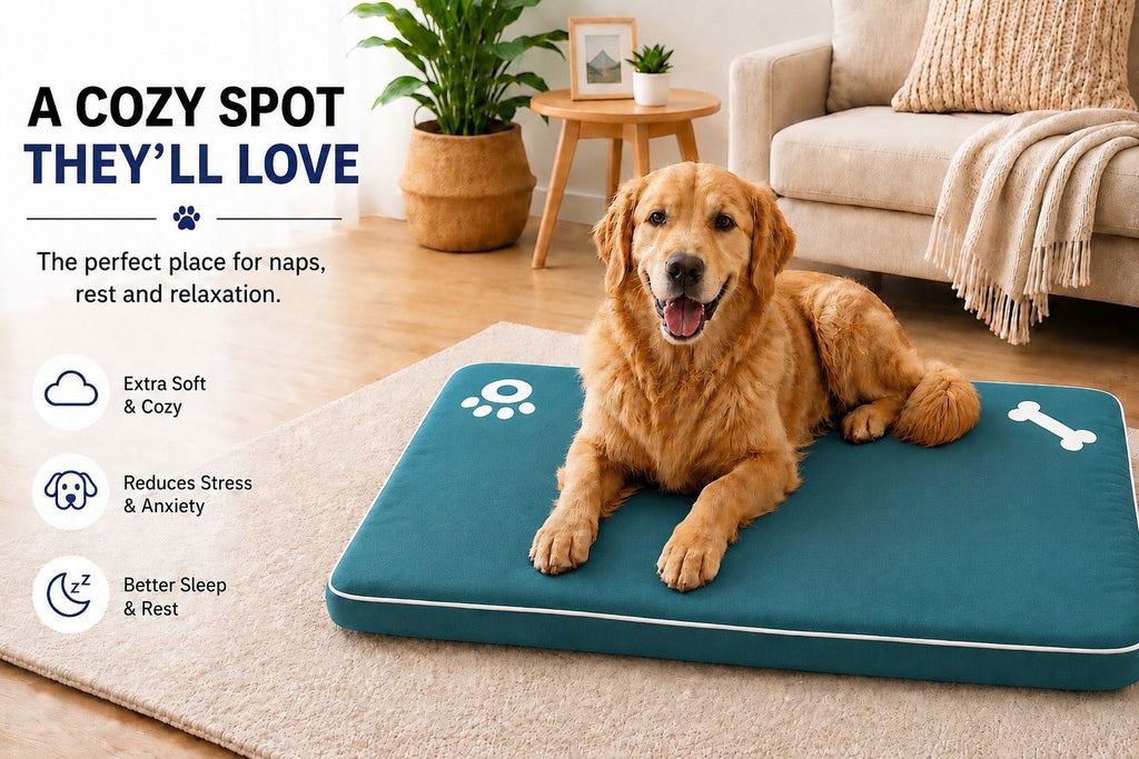 Night Zone Super Soft Bone & Paw Pet Bed Mat