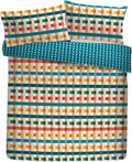 Fusion Rhett Geometric Pinsonic Textured Reversible Duvet Cover Set