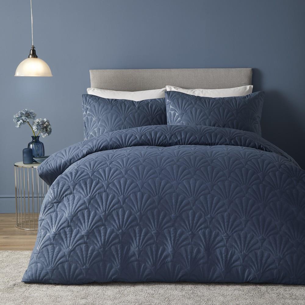 Serene Cavali Floral Pinsonic Embroidered Duvet Cover Set