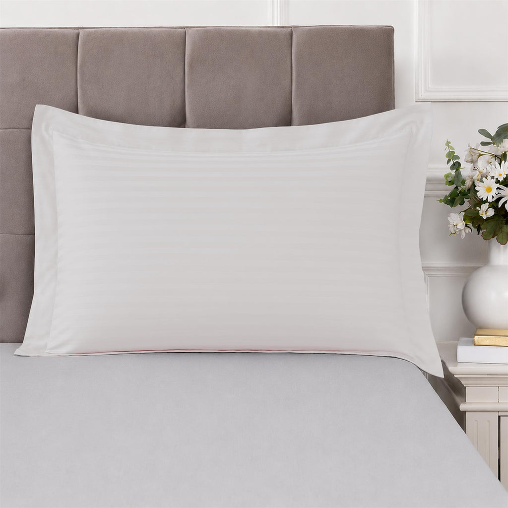 Night Zone Satin Stripe 100% Cotton 250 Thread Count Oxford Pillow Case