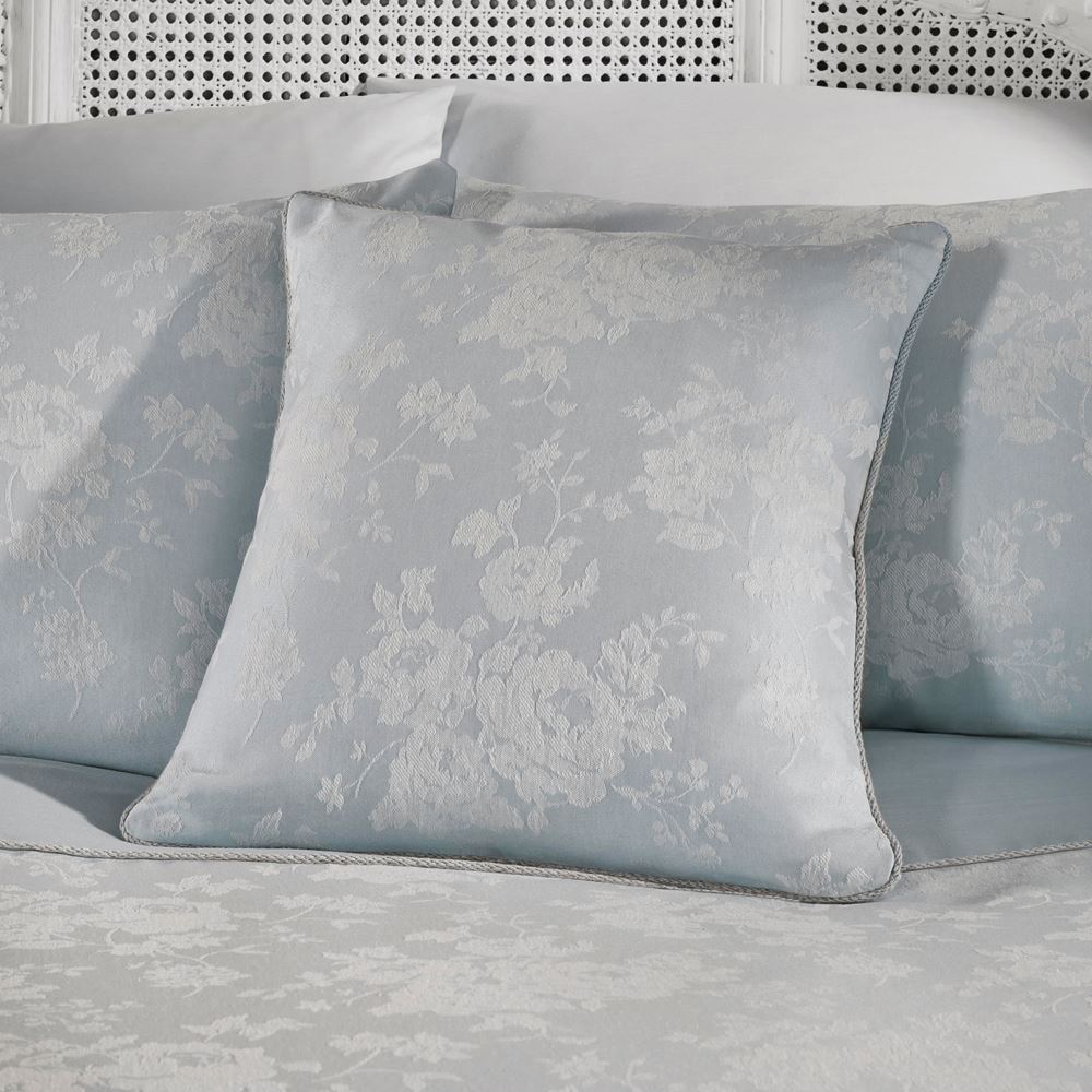 Dreams & Drapes Imelda Floral Woven Jacquard Piped Edge Cushion Cover