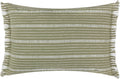 Yard Tide Textured Scandi Stripe Outdoor Ruffle Trim Cushion Cover