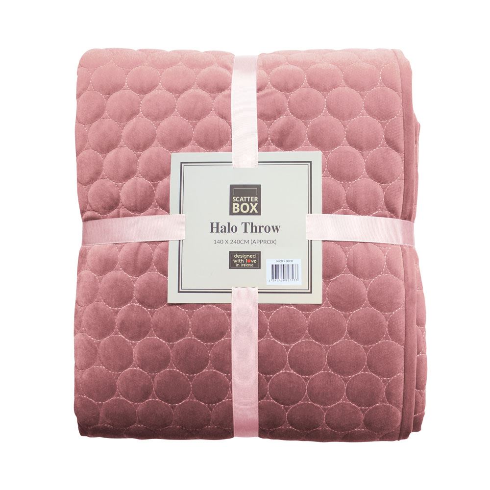Scatter Box Halo Embroidered Velour Bedspread
