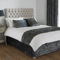 Paoletti Verona Crushed Velvet Divan Bed Base Wrap