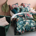 Linen House Fernanda Botanical Print 100% Cotton Reversible Duvet Cover Set
