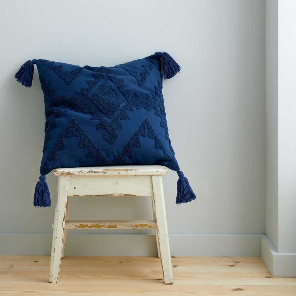 Pineapple Elephant Imani Tufted Tasselled 100% Cotton Filled Cushion