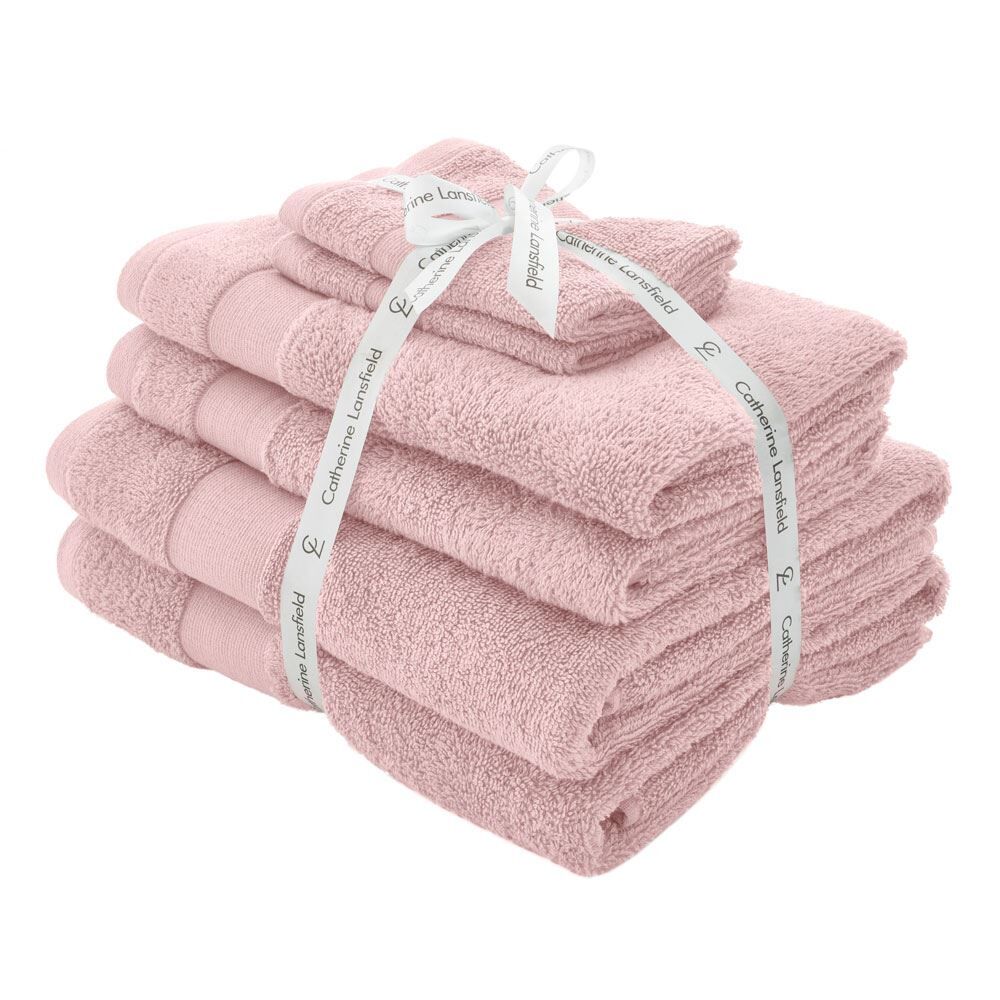 Catherine Lansfield Anti-Bacterial 100% Cotton 6 Piece Towel Bale