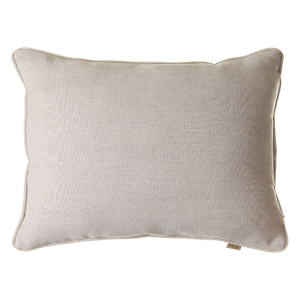 Scatter Box Willow Faux Plain Linen Piped Feather Filled Cushion
